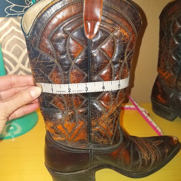 Vintage Texas Brand Cowboy Boots, 7.5D - Picture 6 of 11